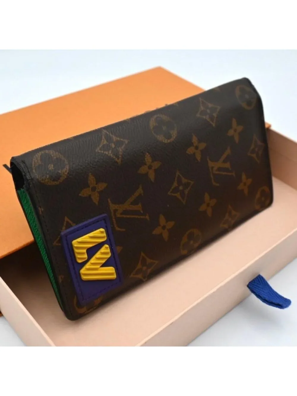 Louis Vuitton Monogram Lava Portefeuille Brazza NM Wallet